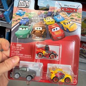 Disney Pixar Cars - Mini Racers 3 Pack - McQueen Headset, Cruz, Sterling 2026